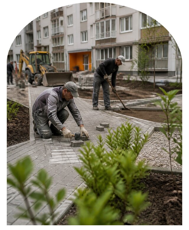 Благоустройство двора многоквартирного дома в Златоусте