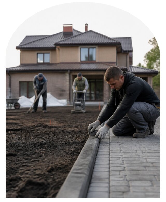 Благоустройство большого участка под ключ в Златоусте